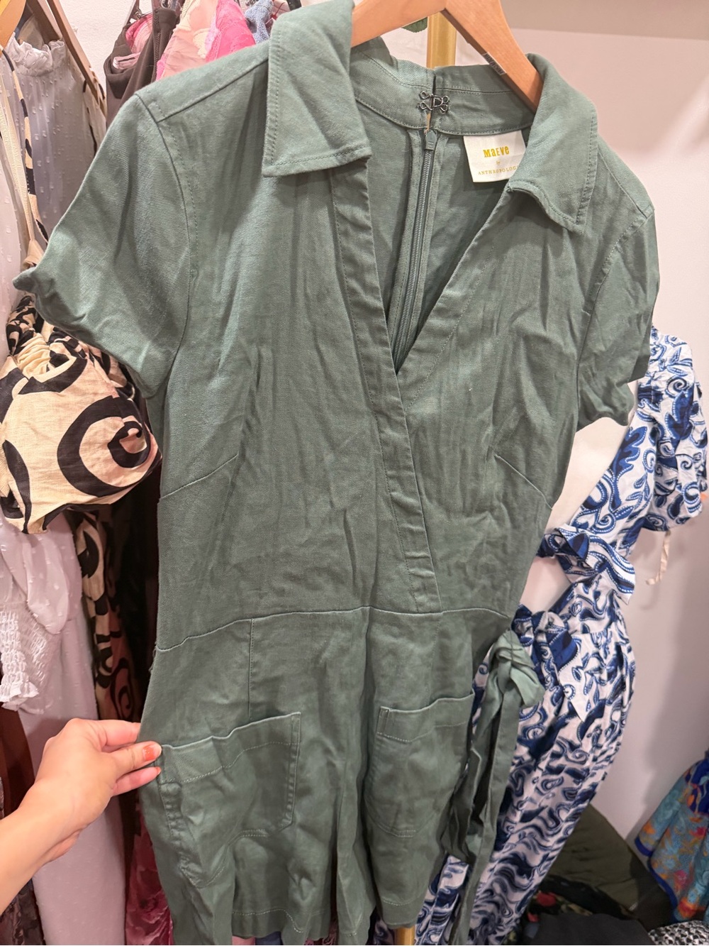 Maeve by Anthropologie | Short-Sleeve Wrap Romper - Picture 5 of 5